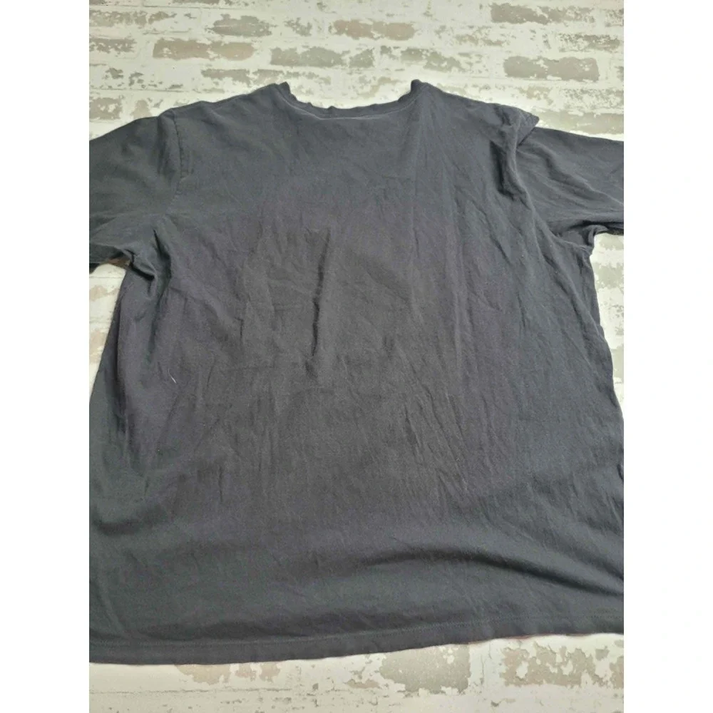 The North Face Box Half Dome Logo Black and Purple T-Shirt Men's XL 100% Cotton
